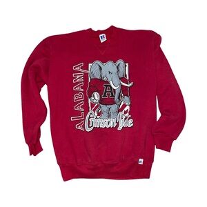 Vintage Russell Athletic Red Alabama Crewneck Sweater